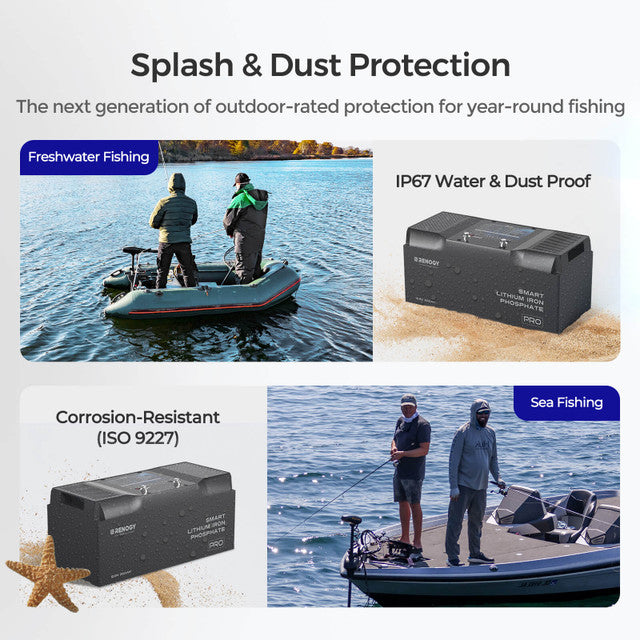 Pro - Renogy 12V 200Ah Smart Lithium Iron Phosphate Battery w/Bluetooth & Self-heating Function